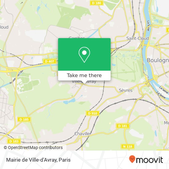 Mairie de Ville-d'Avray map