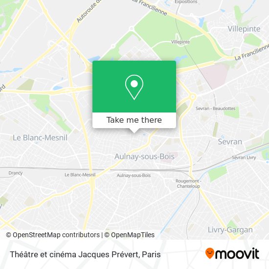 Théâtre et cinéma Jacques Prévert map