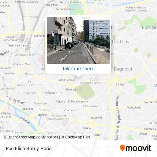Mapa Rue Elisa Borey