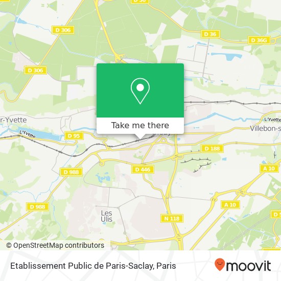 Etablissement Public de Paris-Saclay map