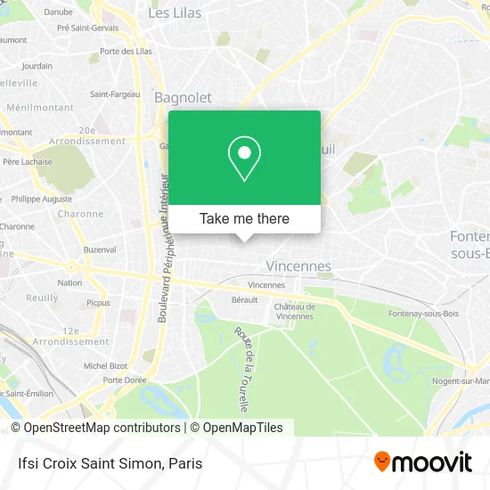 Ifsi Croix Saint Simon map