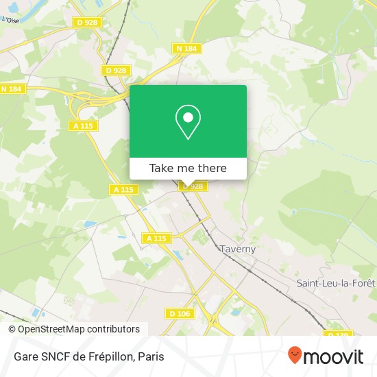 Gare SNCF de Frépillon map