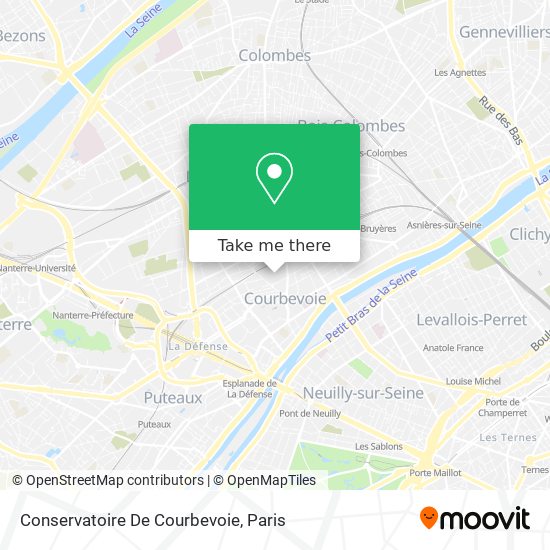 Mapa Conservatoire De Courbevoie