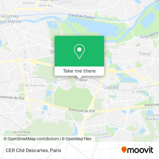 CER Cité Descartes map