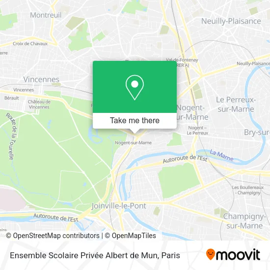 Ensemble Scolaire Privée Albert de Mun map