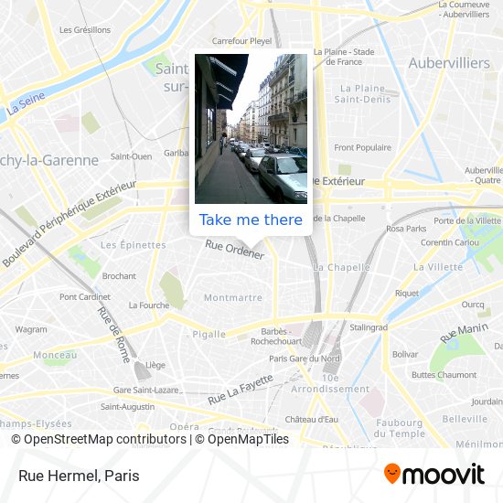 Rue Hermel map
