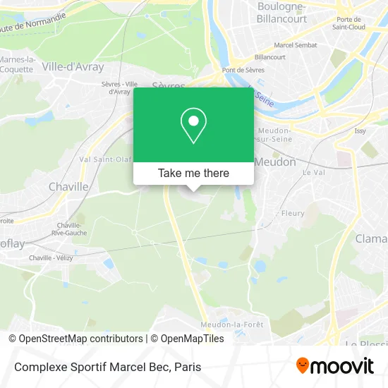 Complexe Sportif Marcel Bec map