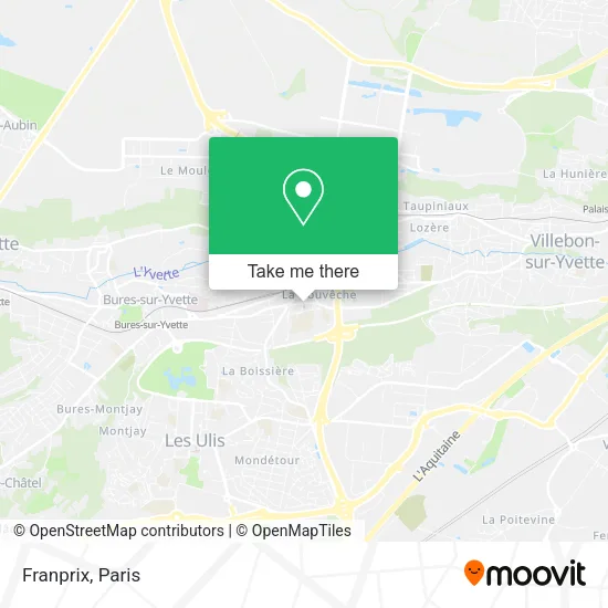 Franprix map