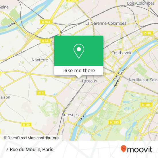 Mapa 7 Rue du Moulin