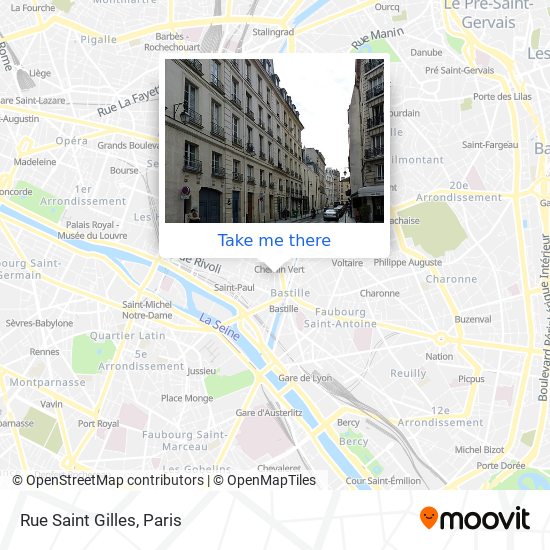 Mapa Rue Saint Gilles