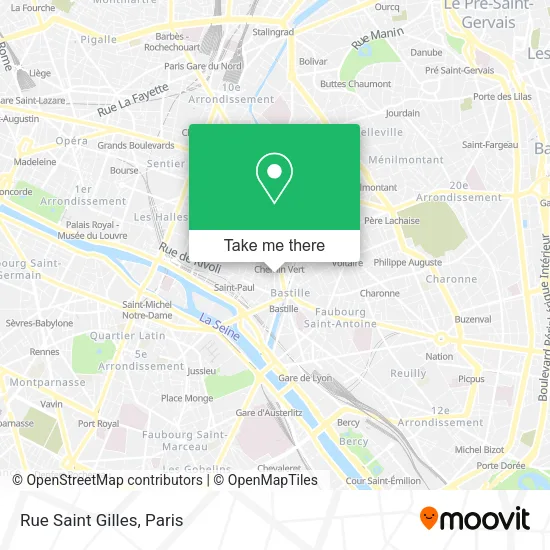 Rue Saint Gilles map