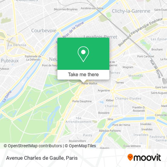 Avenue Charles de Gaulle map