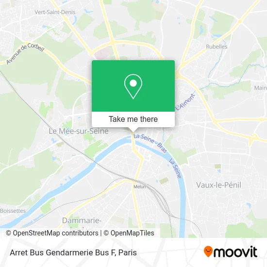 Arret Bus Gendarmerie Bus F map
