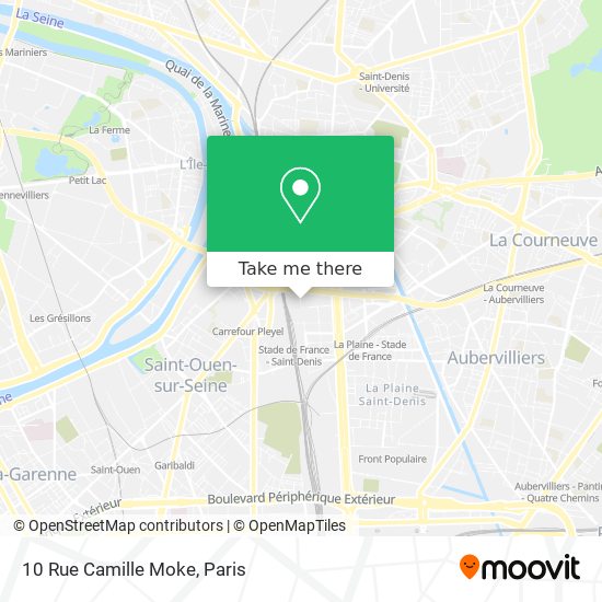 Mapa 10 Rue Camille Moke