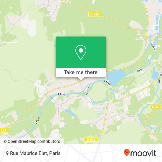 Mapa 9 Rue Maurice Elet