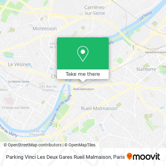 Parking Vinci Les Deux Gares Rueil Malmaison map