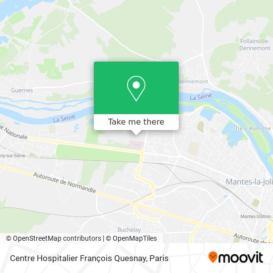 Centre Hospitalier François Quesnay map
