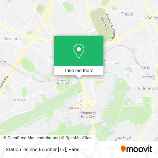 Station Hélène Boucher [T7] map