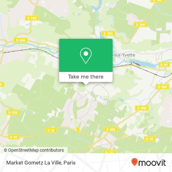 Market Gometz La Ville map