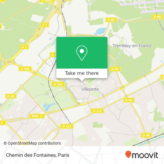 Chemin des Fontaines map