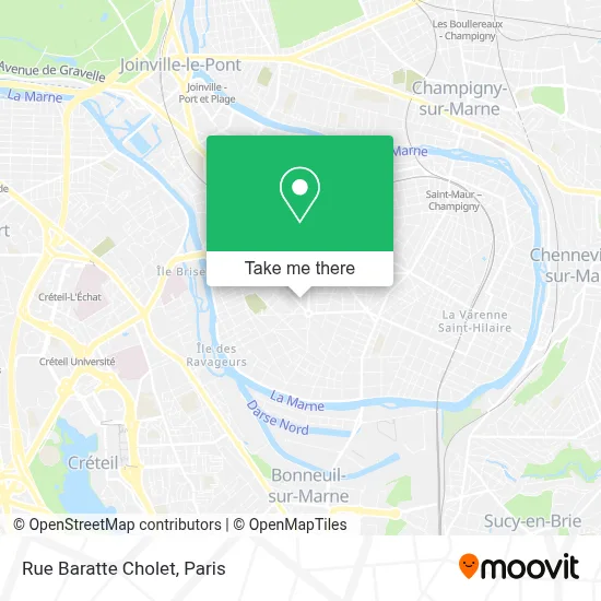 Rue Baratte Cholet map