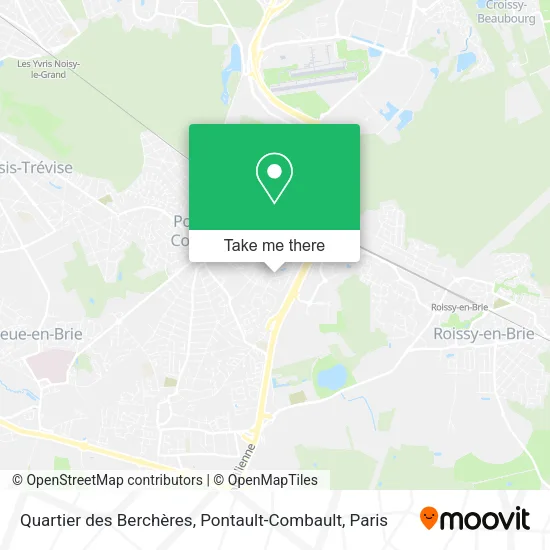 Quartier des Berchères, Pontault-Combault map