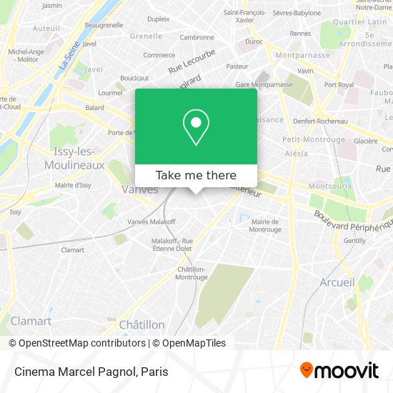 Mapa Cinema Marcel Pagnol