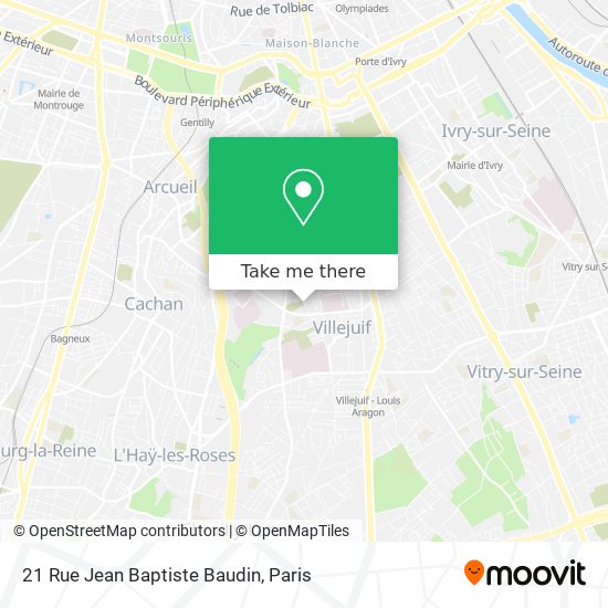 Mapa 21 Rue Jean Baptiste Baudin