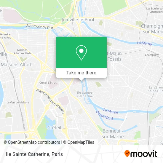 Ile Sainte Catherine map
