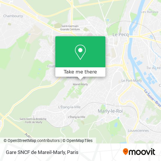 Mapa Gare SNCF de Mareil-Marly