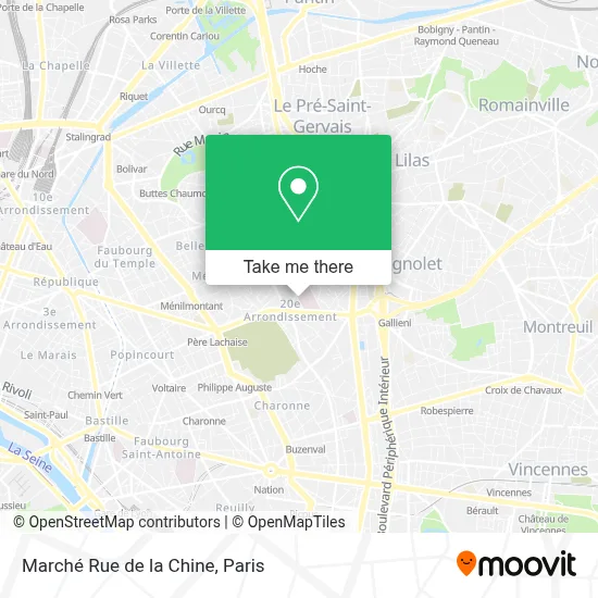 Marché Rue de la Chine map