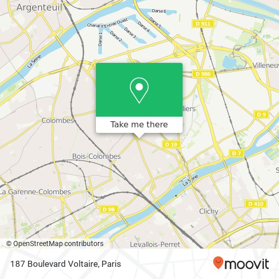 187 Boulevard Voltaire map