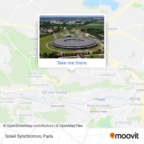 Soleil Synchrotron map