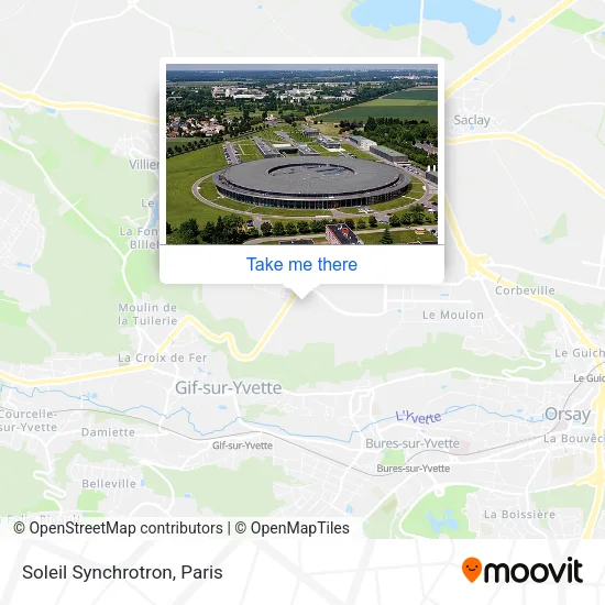 Soleil Synchrotron map