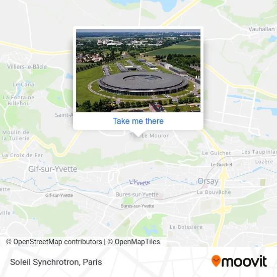 Soleil Synchrotron map