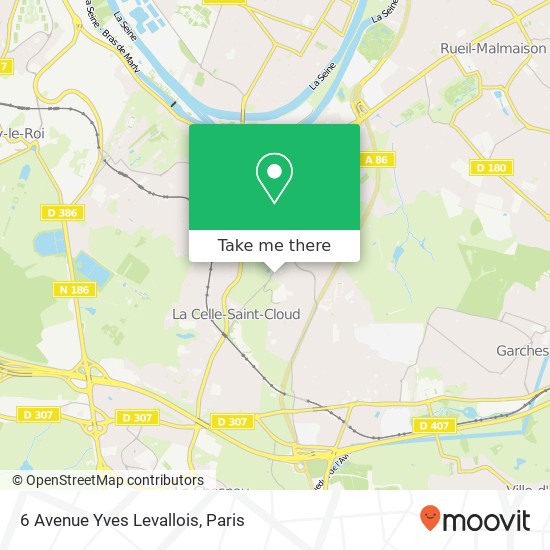 Mapa 6 Avenue Yves Levallois