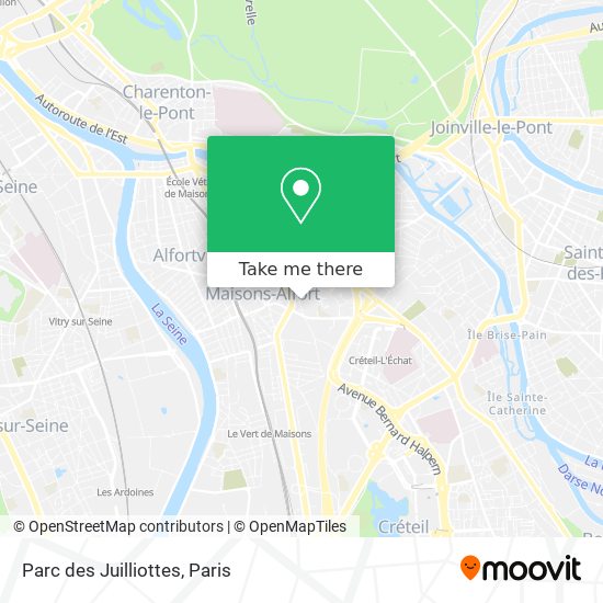 Parc des Juilliottes map