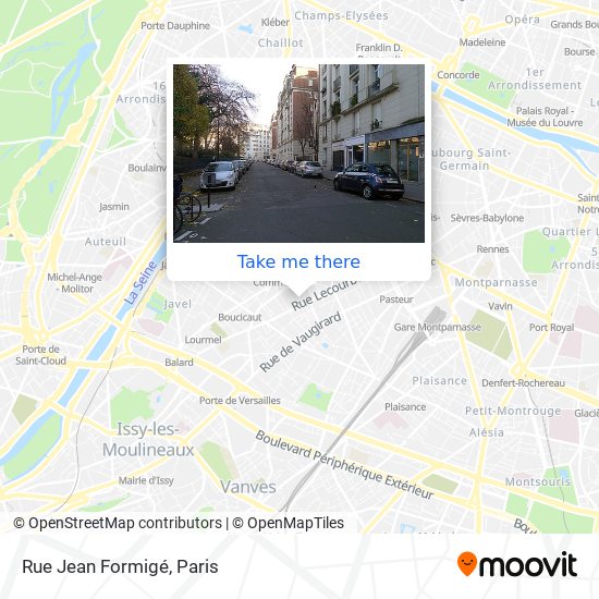 Mapa Rue Jean Formigé