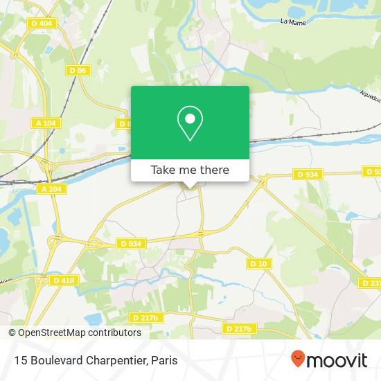 Mapa 15 Boulevard Charpentier