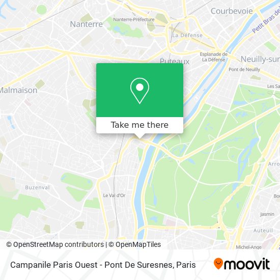 Campanile Paris Ouest - Pont De Suresnes map
