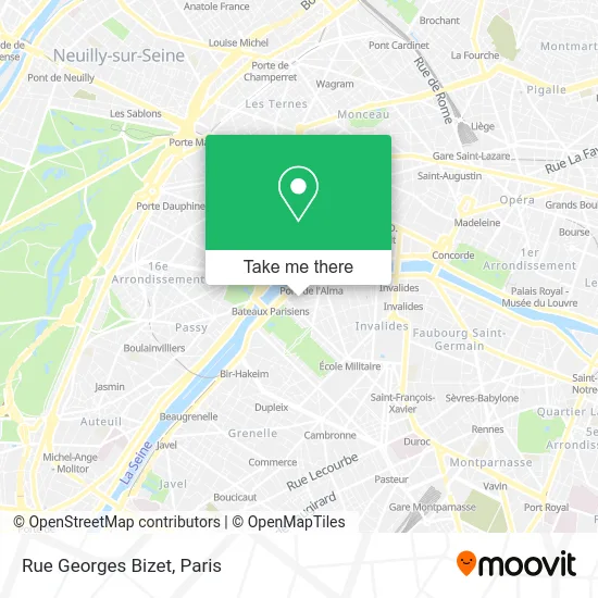 Rue Georges Bizet map