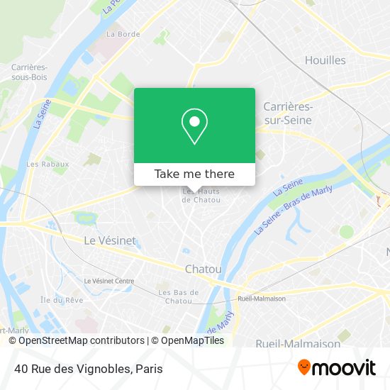 Mapa 40 Rue des Vignobles