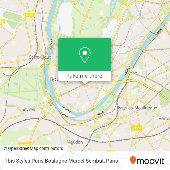 Ibis Styles Paris Boulogne Marcel Sembat map