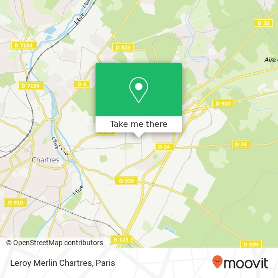 Mapa Leroy Merlin Chartres
