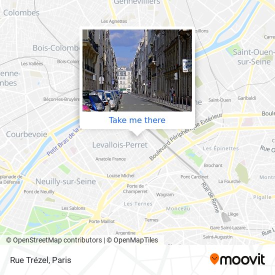Mapa Rue Trézel