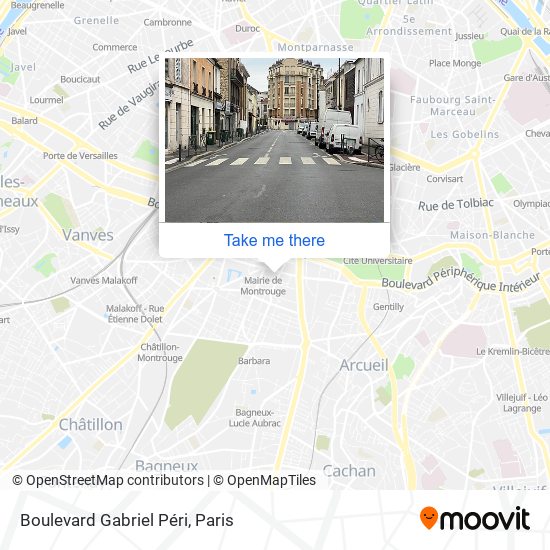 Mapa Boulevard Gabriel Péri