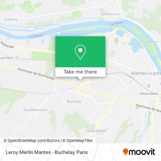 Leroy Merlin Mantes - Buchelay map