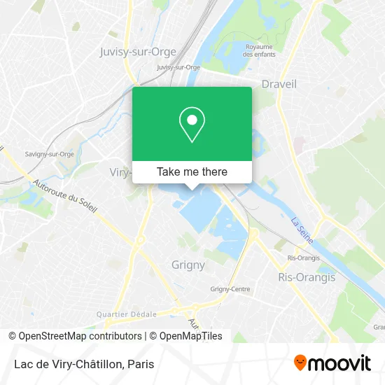 Lac de Viry-Châtillon map