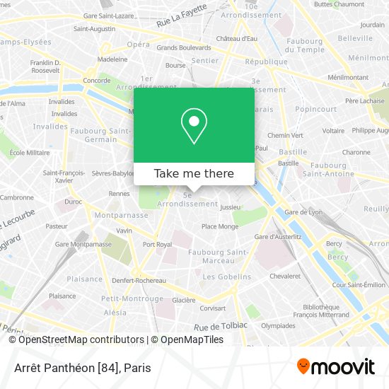 Arrêt Panthéon [84] map