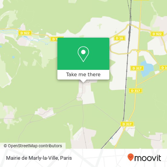 Mapa Mairie de Marly-la-Ville